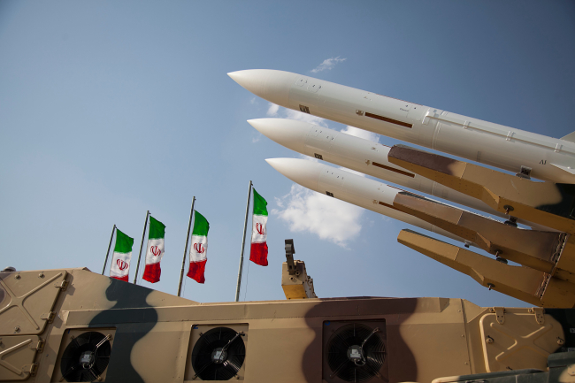 Téhéran - 9 septembre 2019, Musée militaire, Missiles offensifs des forces armées de la République islamique d'Iran